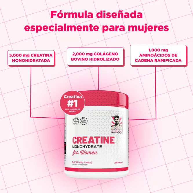Creatina para Mujeres – Fórmula Especial para Aumentar Glúteos