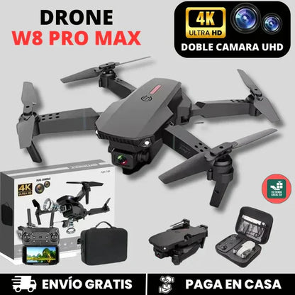 NUEVO DRONE W8 PRO MAX 2025 CON INTELIGENCIA ARTIFICIAL + ESTUCHE DE REGALO - Últimas 7 Unidades 🔥