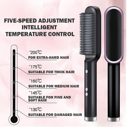 Cepillo Plancha Secador 2 En 1 Alisador  - Últimas 7 Unidades 🔥