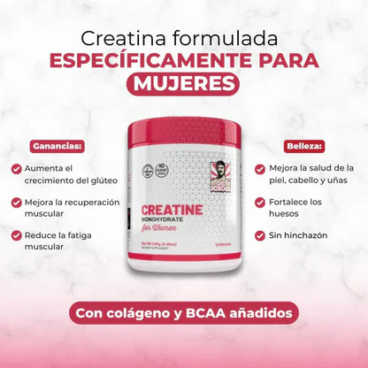 Creatina para Mujeres – Fórmula Especial para Aumentar Glúteos